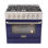 KUCHT Professional 36 po 5,2 pieds cubes Cuisinière au gaz naturel avec brûleurs scellés et four à convection en acier inoxydable avec porte bleue