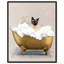 Chat de baignoire - peinture-80844696-80844697