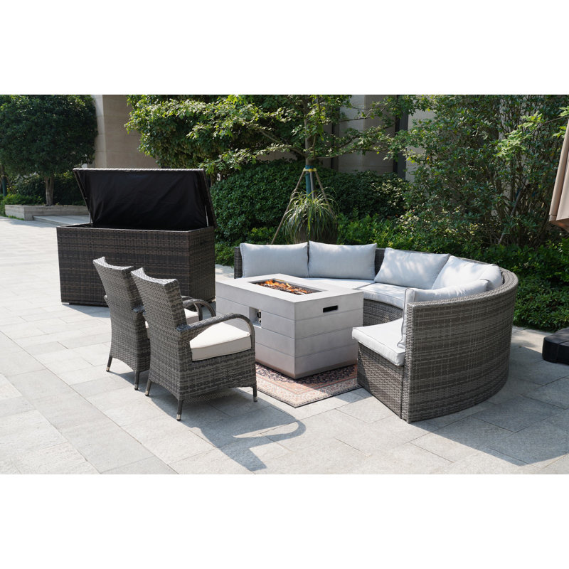 8 - Person Patio Conversation Set with Cushions
