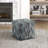 Modern Pouf Multi-Color Fabric Upholstered Ottoman, Non-Slip Floor Pouf, Bean Bag Chair, 1Pc Sitting Pouf