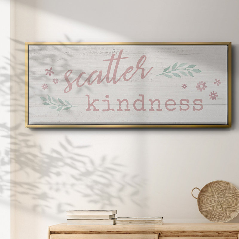 Scatter Kindness- Framed Canvas
