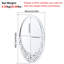 Iva Glass Oval Wall Mirror