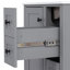 Meuble-lavabo simple 24 po avec plateau en céramique, tiroirs et porte à fermeture en douceur-1542542264