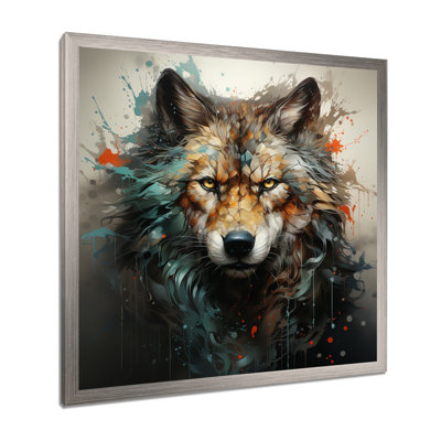 Solitude Wolf Portrait  I - Wolf Wall Art
