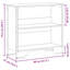 vidaXL Bookcase Engineered wood, Metal-1768641660-1768641635