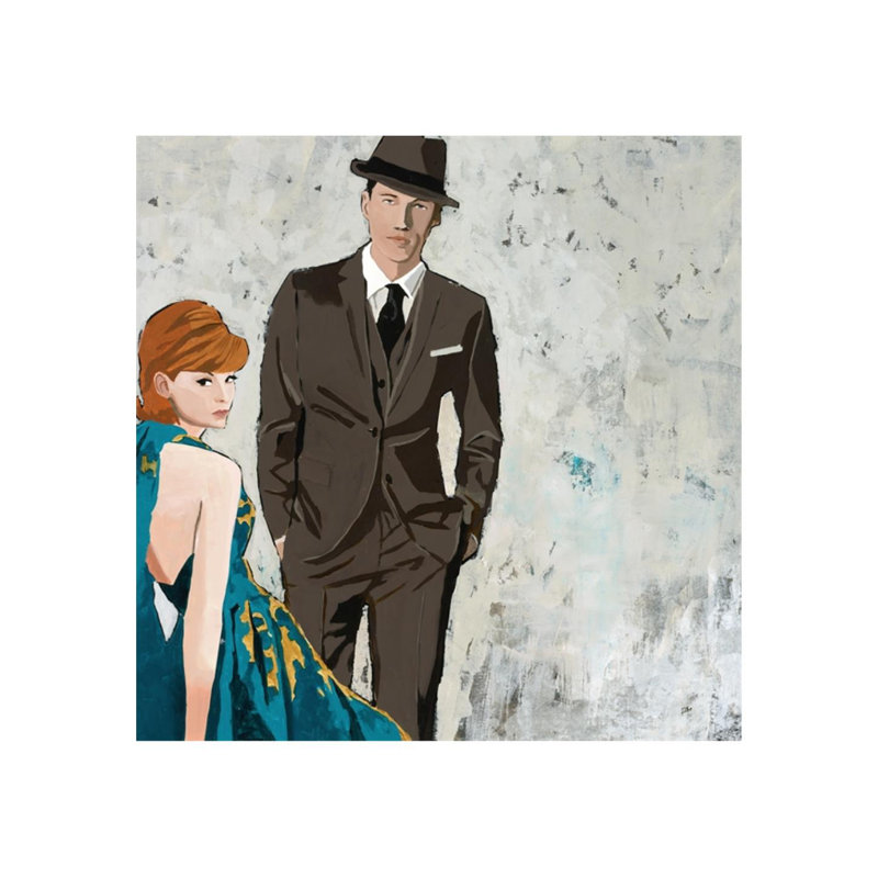 «Long Goodbye» par Calyton Rabo - Peinture, Extérieur, H 36 po x l 36 po x P 1,5 po