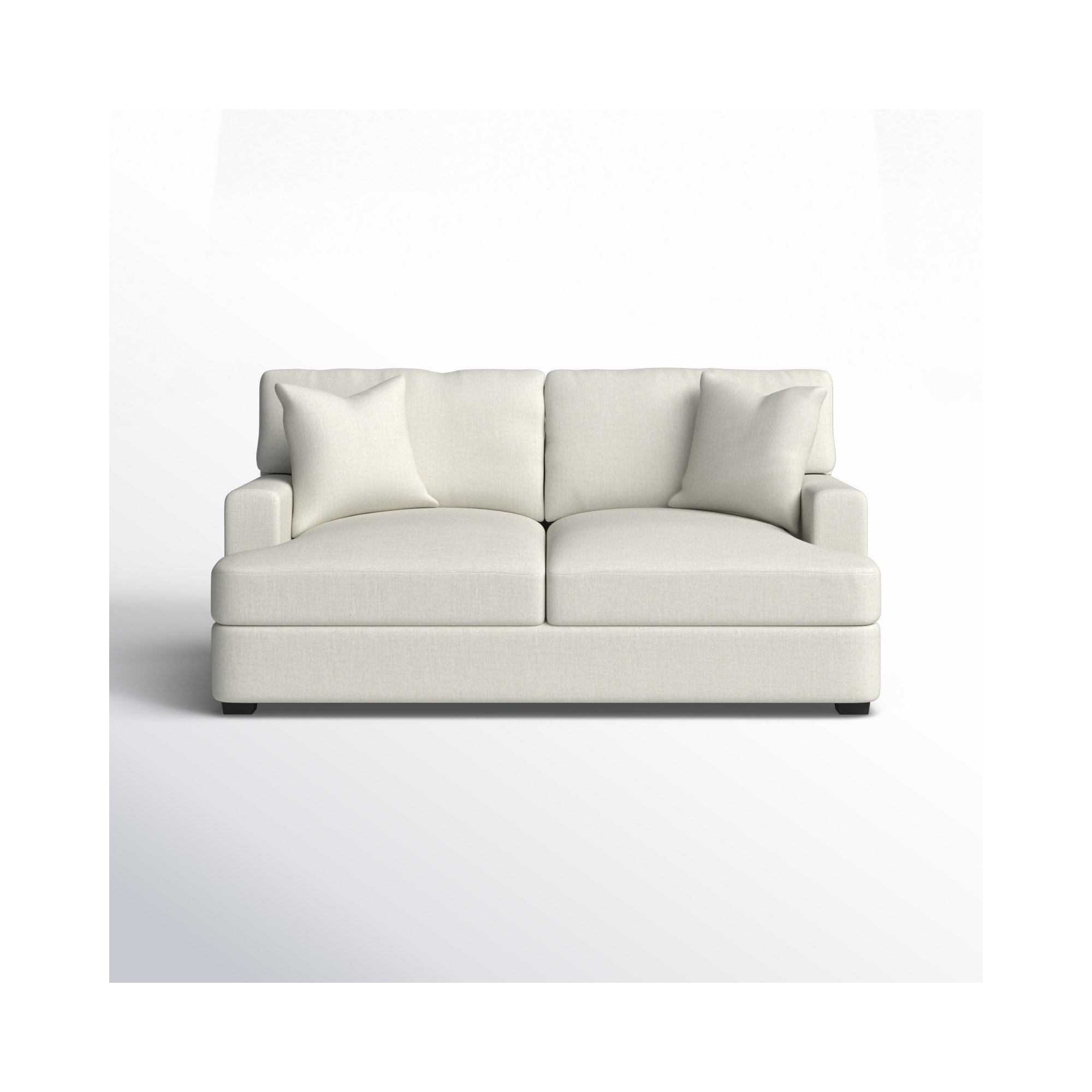 Emilio 65'' Upholstered Loveseat, Conversation Pearl