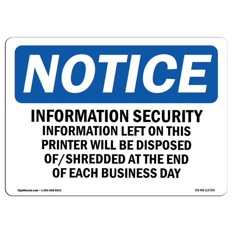 Panneau d'informations en aluminium 18 x 24