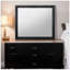 Ireland Oak Finish Mirror, Sleek And Modern Design For Enhanced Decor And Reflective Clarity-1320307077