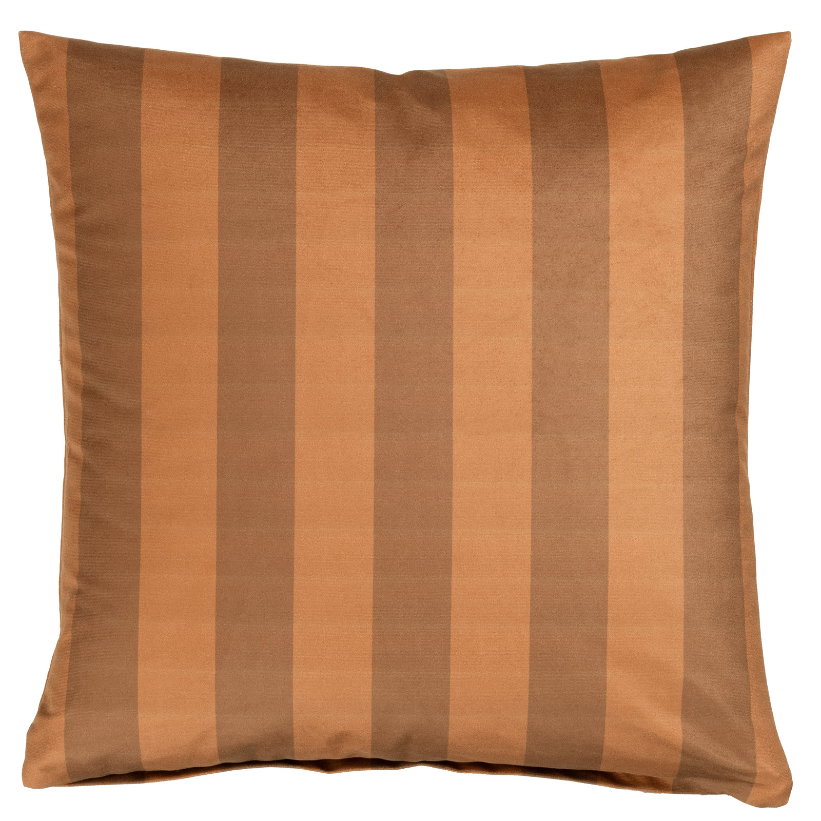 Deck Stripe Throw Pillow, 18" x 18", Feather, Carmel