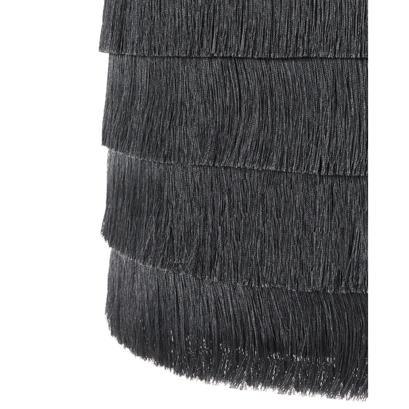 Bhalaram 1 - Light Matte Black Drum Pendant, Black
