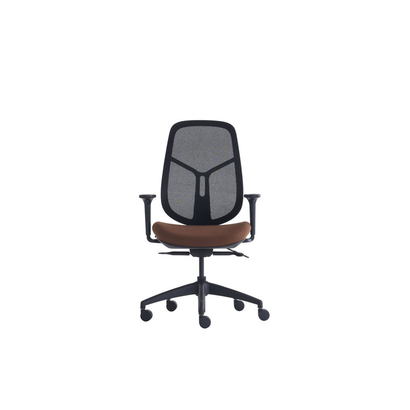 Ergonomic Mesh Home Office Chair with Adjustable Seat Depth, Height & Armrest, Modern Swivel Computer Desk Chair with wheels, Breathable Task Chair, BIFMA Certified