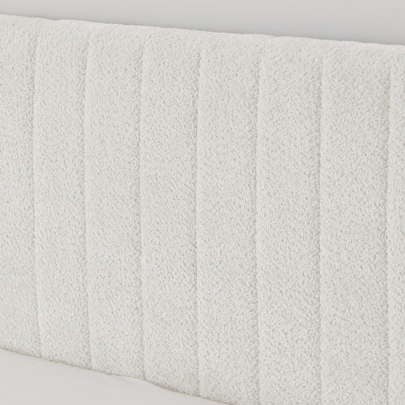 Lit double tapissier escamotable avec lit gigogne caché, Beige, Full / Double
