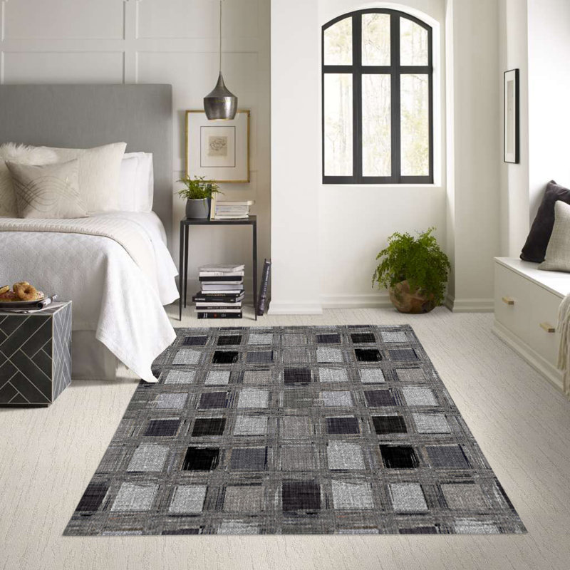 Geometric Indoor / Outdoor Rug, Rectangle 2' x 3'