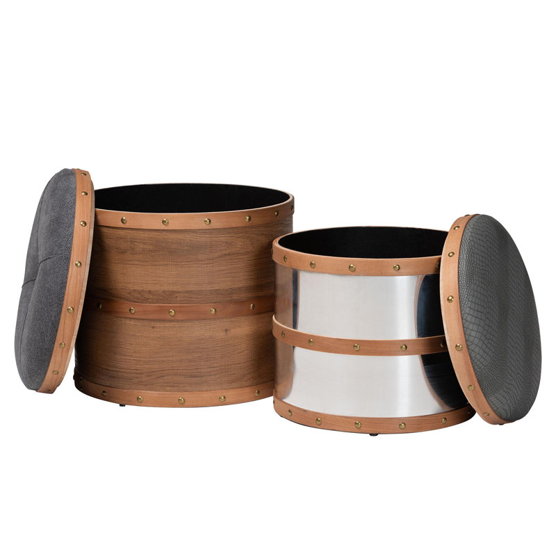 Ensemble de repose-pieds avec rangement Critchlow Norfork