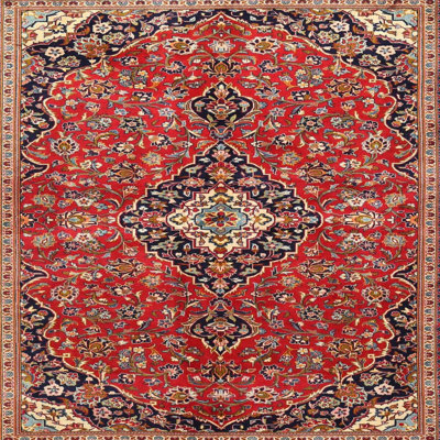 Rouge oriental/noir/vert Tapis décoratif
