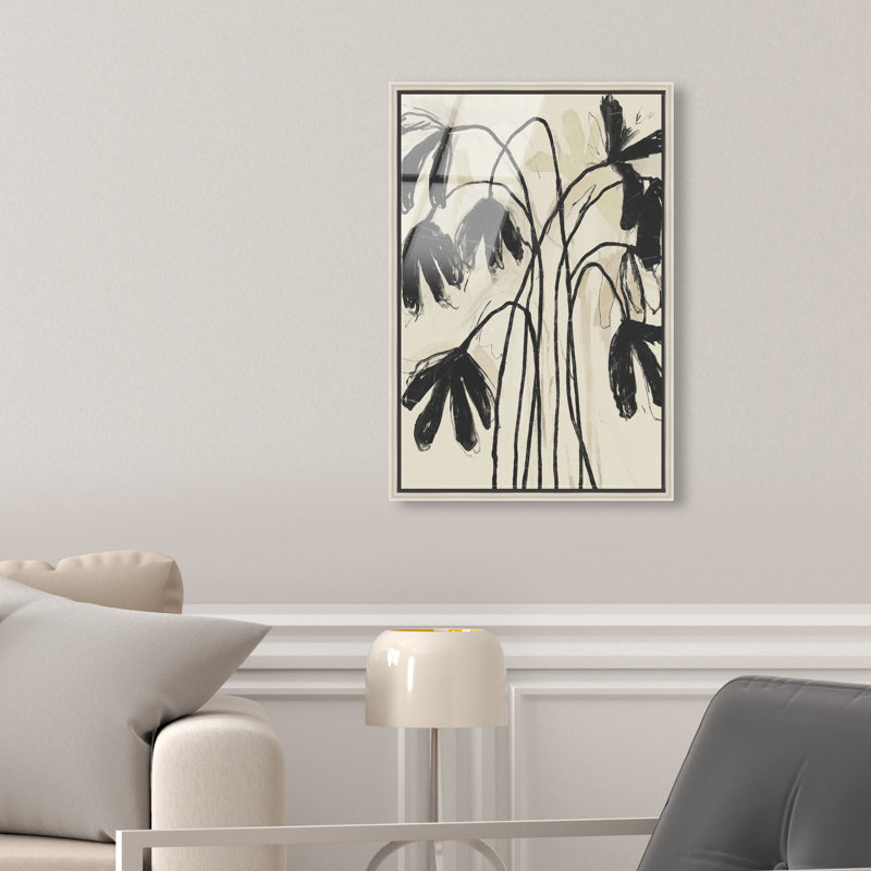 Tree Abstract Studio Print by Oliver Gal, 46"H x 31"W, Silver Floater Frame