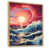 Cadre flottant brun