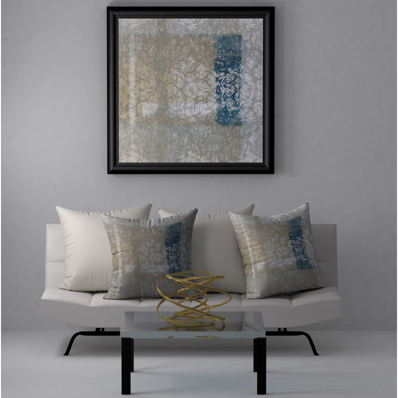 Housse de coussin décorative carrée impeccable et insert, 18 po x 18 po