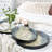 Bringle Mother of Pearl Shell Handmade Decor Blue Tray with Slot Handles Set