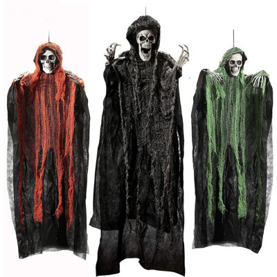 Halloween Hanging Grim Reapers 3 Pack One 47 And Two 35 Halloween Grim Reapers