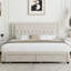 Lit plateforme en tissu d'ameublement avec 2 tiroirs Emanuell-673121296-778547799