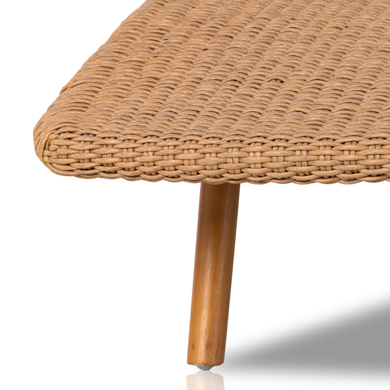 Portia Outdoor Teak Chaise Lounge, Natural Teak, Natural