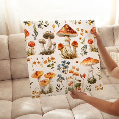 Botanical Wild Mushrooms XII Cottage Unframed Art Print