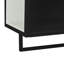 Armoire murale noire avec tablettes fonctionnelles et panneaux amovibles pour un rangement personnalisable