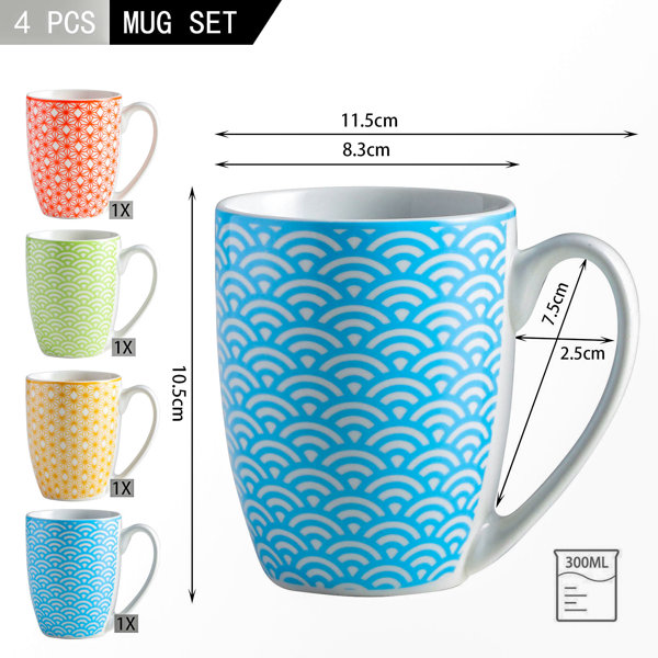 Latitude Run® Adorn 10 Oz. Coffee Mug (Set Of 6) & Reviews