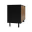Armoire d'appoint Mid-Century moderne à 2 portes avec tablettes Liam-805845443