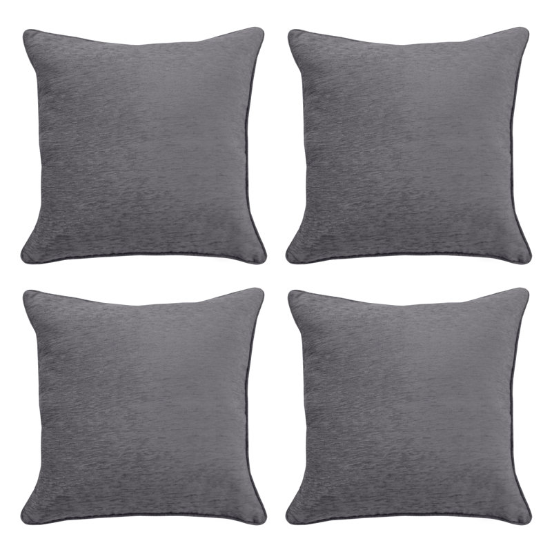 Theressa Square Cushion, Gray