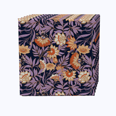 100% Cotton Floral Square Napkin