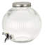 5.5L Glass Beverage Cocktail Drinks Dispenser Jug Screw Lid Spout Tap BBQ Party