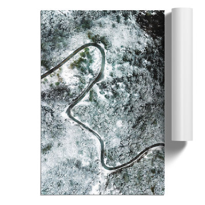 Winter Forest Painting - Frameless Print
