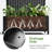 Metal Planter Box with Trellis with Wheels-671094937