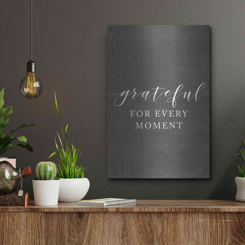 «Grateful for Every Moment» par Lux + Me Designs, art mural, H 16 po x l 12 po
