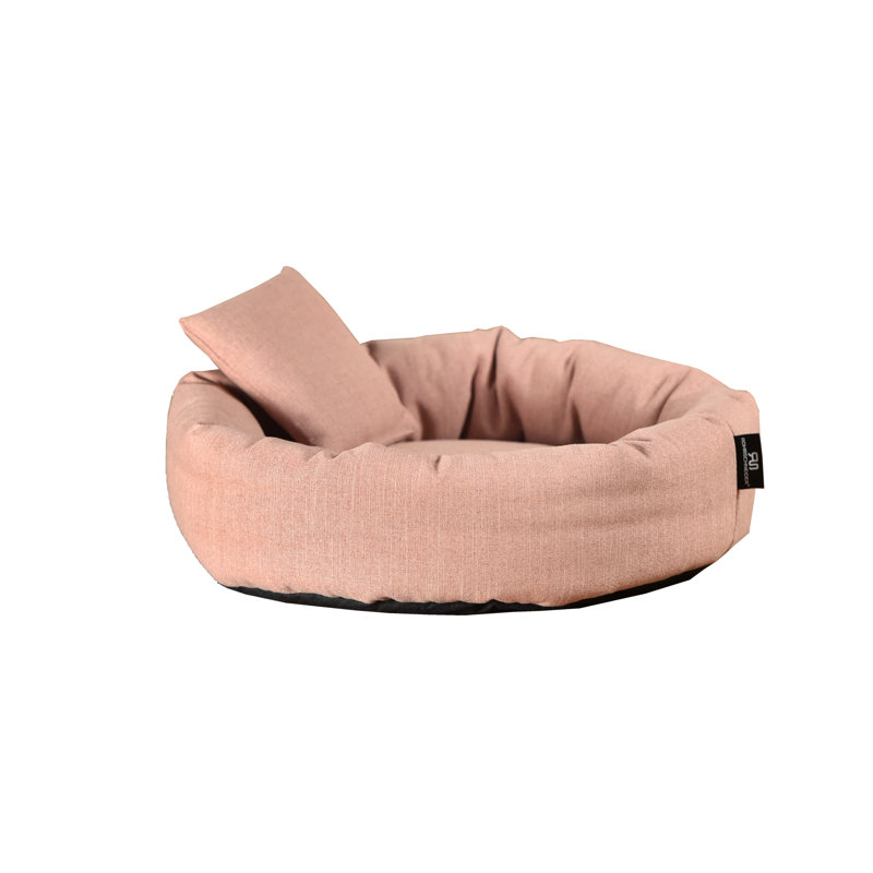 Polyester Pet Bed, Medium (50cm W x 50cm D x 15cm H), Pink