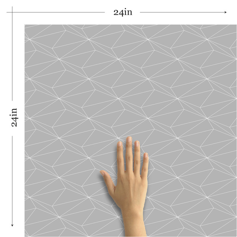 Rudra Peel & Stick Geometric Tile, 126" L x 24" W