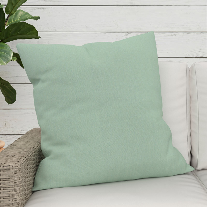 Gabi Sunbrella® Indoor/Outdoor Throw Pillow, Square 24", Canvas Spa Sunbrella® Canvas