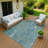Machine Washable Indoor/Outdoor Bernadette ACN2222 Botanical Rug-114553663