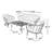 Serena 4-Piece Outdoor Seating Group with Sunbrella Cushions