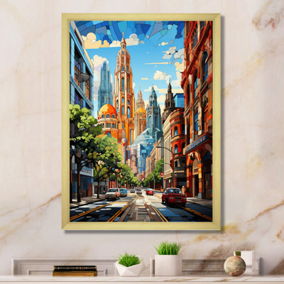 «Amacker City Barcelona Popart II», reproduction sur toile