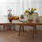 Brown Rectangular Solid Wood Dining Table-1554278537