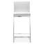 Upholstered Counter Stool with Metal Frame-298473557
