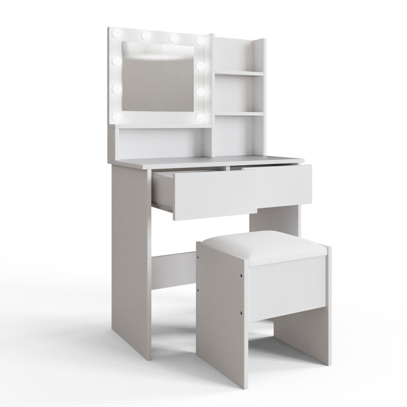 Rajah Dressing Table with Mirror