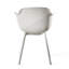 Chaise en polypropylène blanc Lotus