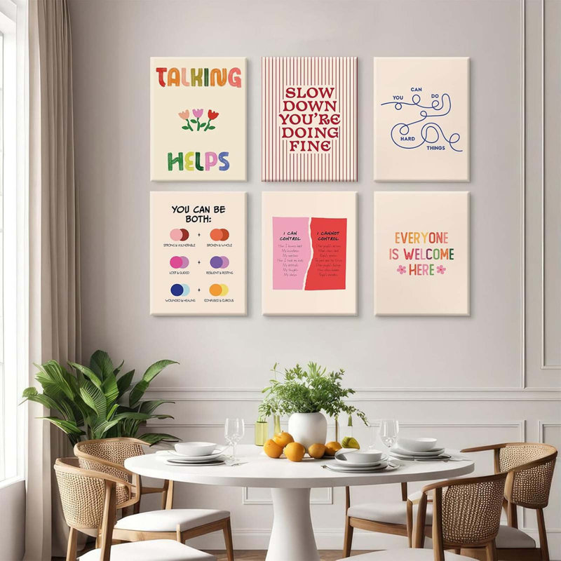 6 Piece Wrapped Canvas Print