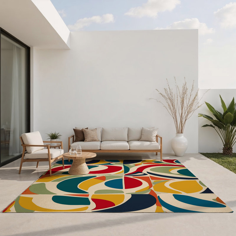 Breezy Glow Indoor And Outdoor Area Rug, Rectangle 3' x 5'