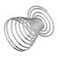 TRIXES 6 Pack – Spiral Egg Cups - Brushed Steel Spiral Spring Design – Breakfast Tableware